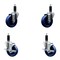 Service Caster 4'' SS Solid Poly Wheel Swivel 1-1/8'' Expanding Stem Caster Set 2 Brakes, 4PK SCC-SSEX20S414-SPUS-2-TLB-2-118 - alternate 1